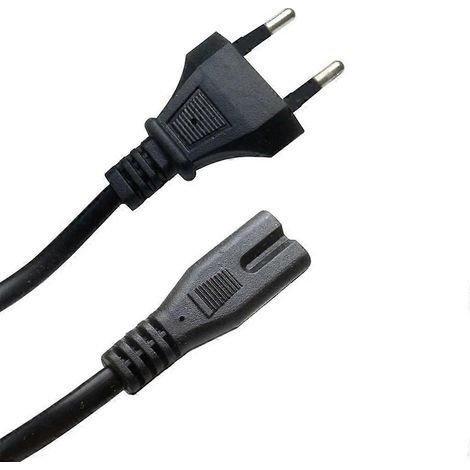 Cordon d'extension IEC320 C7 mâle vers femelle 2 broches pour enceintes, téléviseurs LCD - 1,5 mètre (1/4)