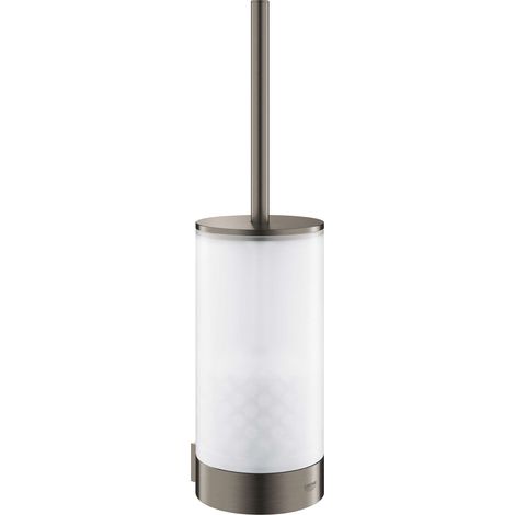 Grohe Selection - Scopino WC a parete con supporto, vetro/Hard Graphite spazzolata 41076AL0 (1/3)