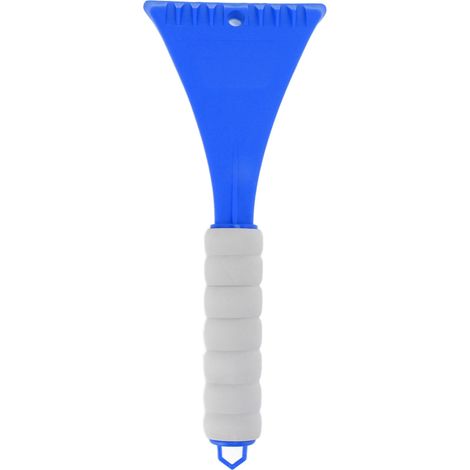 Car Windshield Shovel EVA Ergonomic Handle Rounded Corner Safe Portable Car Ice Scraper for Vehicle Outdoor Snow Blue