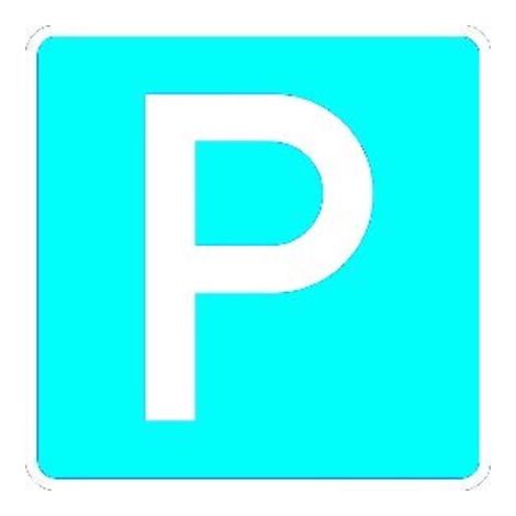 Verkehrszeichen 314, 600x600 mm, Parken, RAL-Gütezeichen Folie RA2