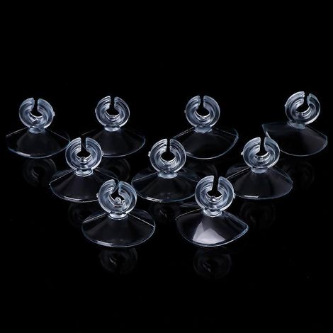 10 Stück pro Packung Ersatz-Saugnapfclips für Aquarien, Saugnapfhalterung aus Kunststoff
