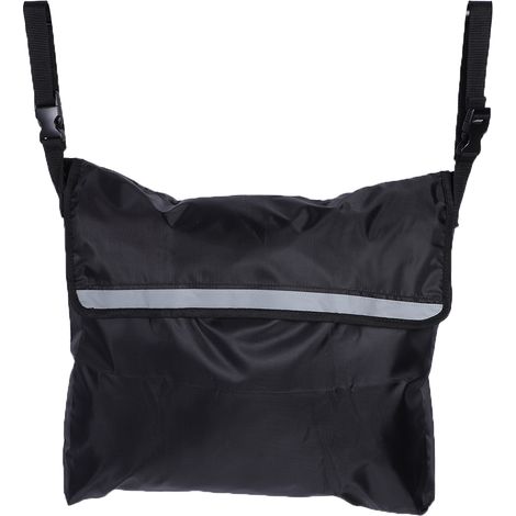 Sacoche de rangement pour accoudoir de fauteuil roulant, sac de transport avec bande réfléchissante pour chariot de jardin et accessoires arrière (1/5)