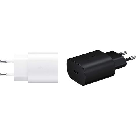 Chargeur rapide vingt cinq watts blanc noir pour smartphone boîte de charge rapide accessoire pratique