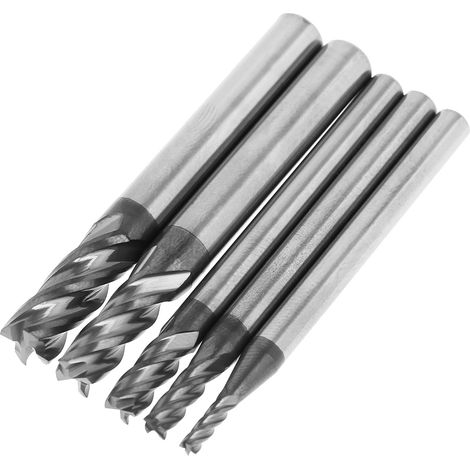 Ensemble de 5 fraises à filetage en carbure de tungstène à 4 dents et accessoires (1/5)