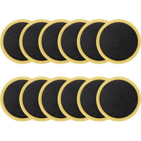 Lot de 30 rustines de réparation de crevaison pour pneu de vélo, kit de réparation de crevaison de vélo, patchs autocollants ronds sans colle pour chambre à air de vélo (1/5)
