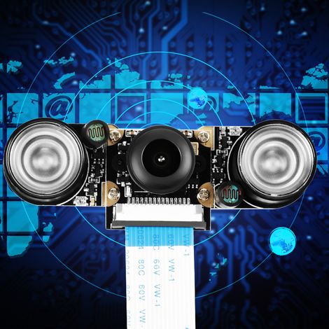 5-Megapixel-Nachtsichtkameramodul mit 130°-Sichtwinkel für Raspberry Pi B 3/2 (1/5)