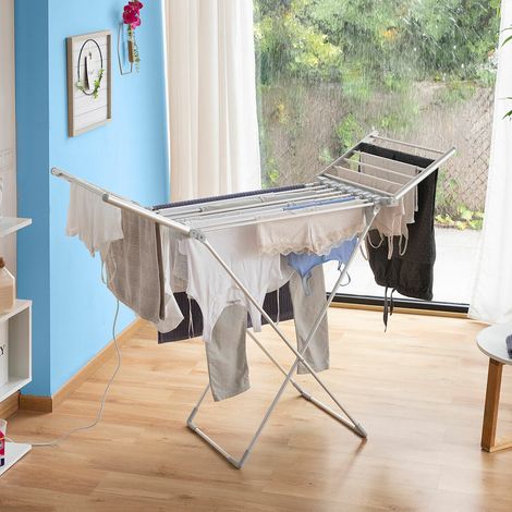 Stendibiancheria Riscaldato Stendibiancheria Interno Pieghevole a Ali Drywing 20 Barre 230 W - InnovaGoods (1/5)