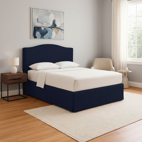 Letto Singolo Eccles, Sfoderabile, Contenitore Made in Italy, Viola Scuro (1/5)