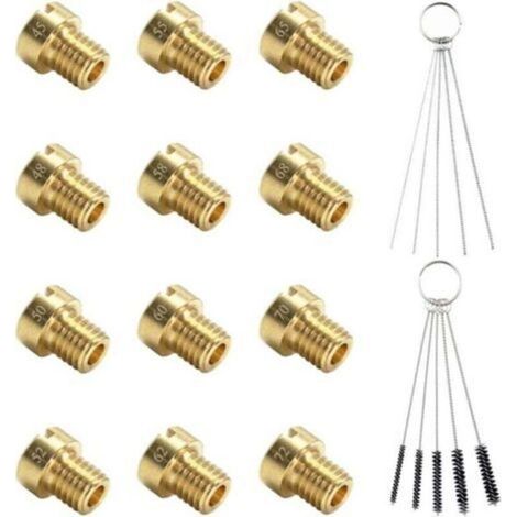 Gicleur Carburateur - Jet Principal 45 48 50 52 55 58 60 62 65 68 70 72 - Pour Carburateur Dellorto PHBG PHVA SHB SHBC - 12 Pièces (1/4)