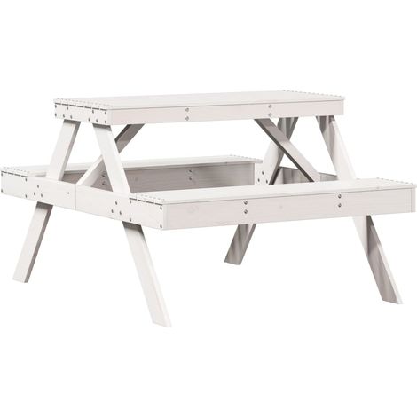 Maison Exclusive - Picknicktisch 105x134x75 cm Massivholz Kiefer