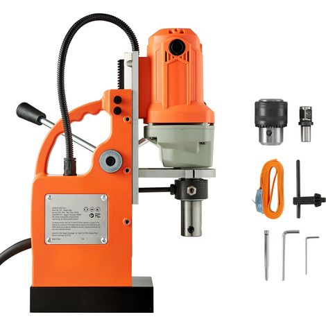 Mophorn Trapano Magnetico 1200W, Capacità di Foratura 38mm, Forza Magnetica 10000N, Velocità 900 RPM con Sistema di Raffreddamento, Ideale per Metalli e Lavori Fai-da-te