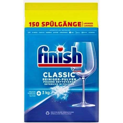 Detergente en polvo para lavavajillas Reiniger Classic de 3 kg - Acabado