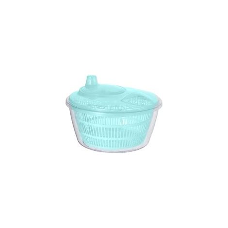 Obst- und Gemüseschleuder, PP-Salatschleuder, Salattrockner, Salatschleuderschüssel, benutzerfreundliche Obst- und Gemüseschleuder, manuelle Schleuder, blau-Crezuo