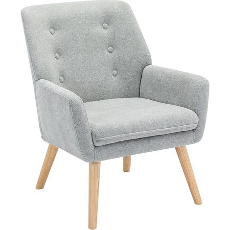 Poltrona in Tessuto Grigio - SERINO (1/5)