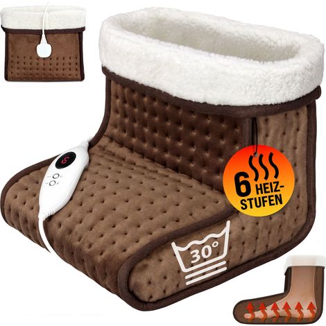 MONZANA® Electric Foot Warmer 4/6 Heating Levels 90min Timer Shoe Size 11.5 - 12 Feet Heating Warm Shoe Overheating Protection Washable