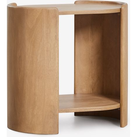 Tavolino ovale 50x35 cm in legno di mango Sidney SKLUM            