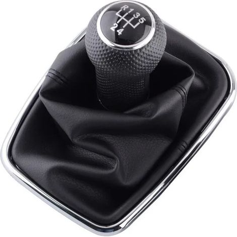 Tapa antipolvo para pomo de palanca de cambios de marco negro de 12 mm para 5ª/6ª marcha en Volkswagen Golf 4 IV MK4 GTI R32 Bora Jetta (modelos 1999-2004).
