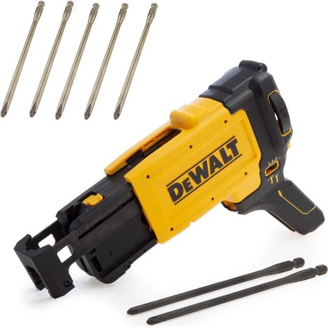 Dewalt DCF6202 Collated Autofeed Drywall Screwdriver Attachment DCF620 + 7 Bits (1/4)