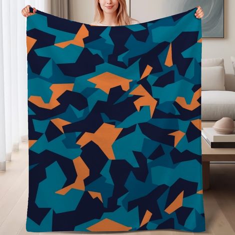 Couverture de lit en polaire, douce et chaude en microfibre légère pour le printemps, décoration de chambre à coucher, cadeau idéal pour femmes et hommes, 6080 pouces (1/4)