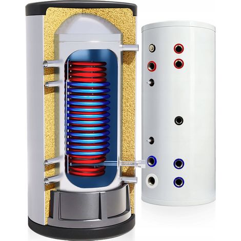 Serbatoio di stoccaggio Cwu 350 L - acciaio inox - 2 scambiatori di calore (1 (1/5)