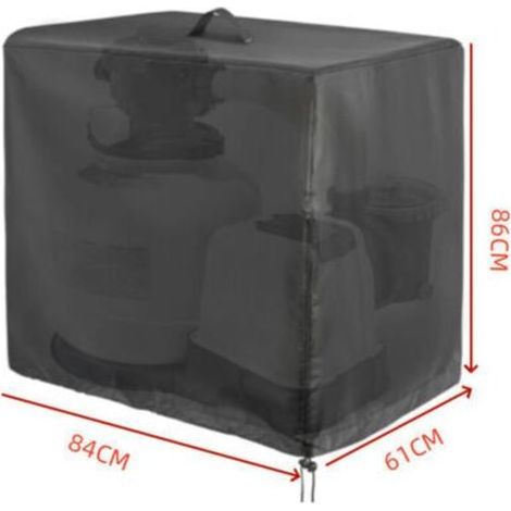 Housse de protection pour pompe de piscine - Housse de protection imperméable - Texture tissu Oxford - Convient pour la filtration du sable (1/3)
