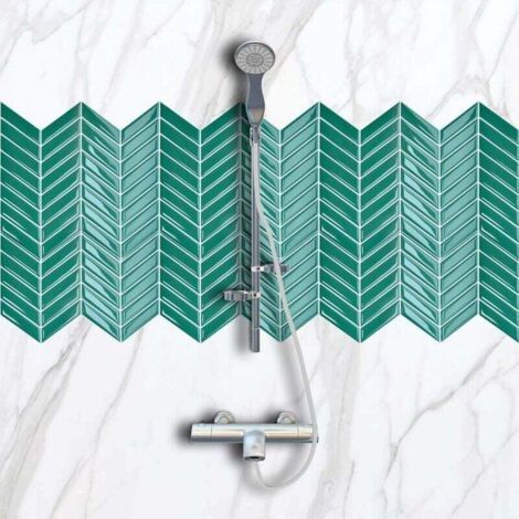 Waterproof Decorative Wall Adhesive for Kitchen Bathroom Tile Sticker 4 Pieces (1/4)