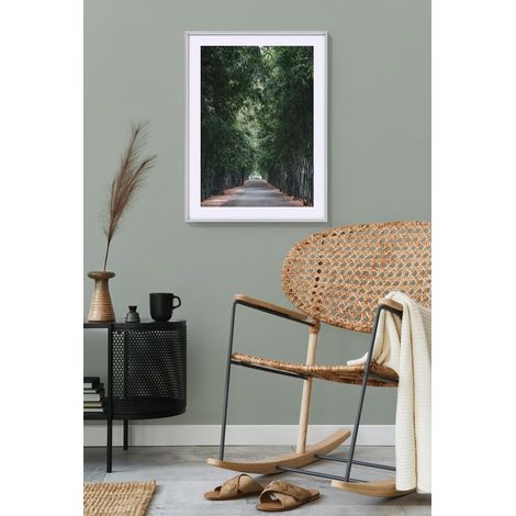 Cadre Photo Argent 15 x 20 cm avec Passe-Partout, Cadre en Plastique Style Acier ES520S (1/3)