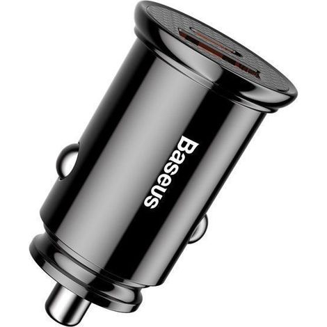 Baseus Caricabatterie USB per auto QC 40 USBC PD 30 PPS 30W Nero