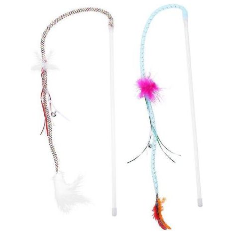 Lot de 2 bâtons pour taquiner les chats (1/2)