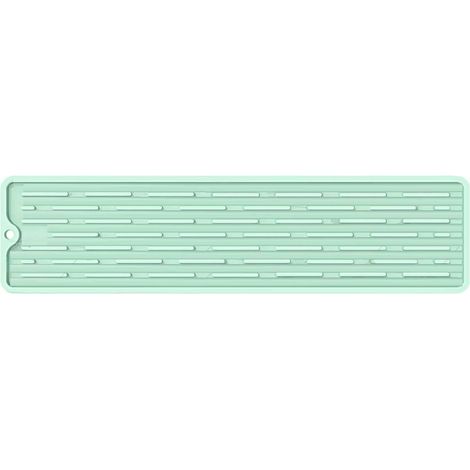 Silikon-Abtropfmatte für Geschirr, hitzebeständig, rutschfest, schnelltrocknend, 35 x 8,8 cm (1/5)