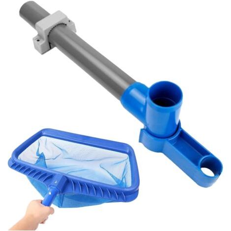 Applicable Épuisette de piscine – Kit de support pour épuisette de piscine, filet de montage pour piscine au sol Filet de nettoyage pour déchets de piscine en maille filet de fixation pour sac profon (1/5)