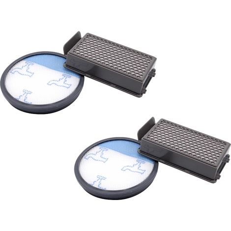 vhbw 2x filtro de escape HEPA, 2x filtro premotor compatible con Moulinex MO3718PA, MO3723PA, MO3751PA, MO3774PA, MO3786PA aspiradora