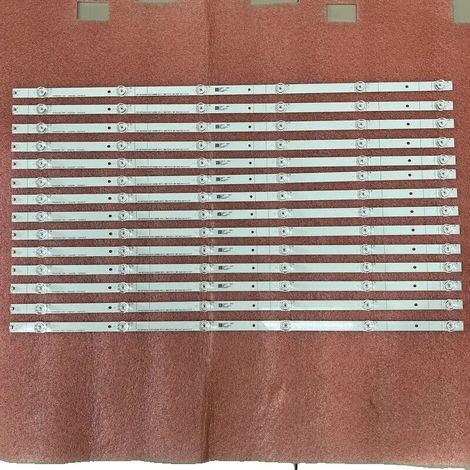 Striscia LED compatibile con schermi da 75 pollici, in alluminio, 14 pezzi, facile installazione, esperienza visiva migliorata (1/4)