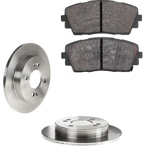 KIT FRENI POSTERIORI compatibile con KIA PICANTO (TA) - DISCHI + PASTIGLIE OEM: FDB4825 / 17656 /SOSTITUZIONE DIRETTA/BASSA POLVERE/SILENZIOSO (1/5)