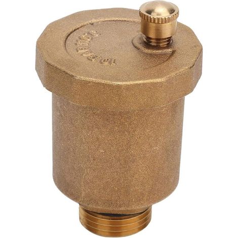 Soupape de purge automatique laiton G1/2″ – Unidirectionnelle haute température – Anti‑rouille durable (1/5)