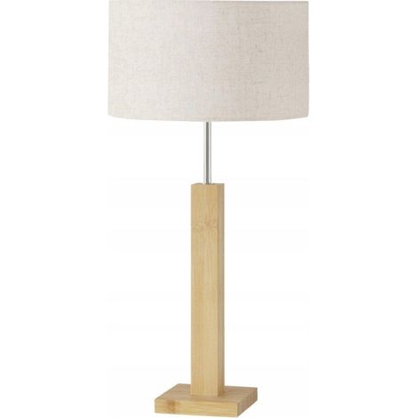 Boltze BENITO Lampada da Tavolo in Bambù Naturale 28x28x57 cm