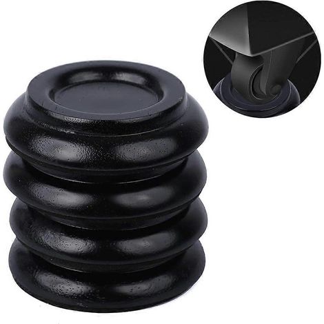 Protections pour piano droit, coupelles de roulettes en bois massif, design élégant, support robuste pour meubles lourds, patins en feutre antidérapants pour protéger les sols. (1/4)
