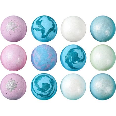Boule de douche Produits De À Bulles Faits Main - 12 boules de bain pour, garnitures de panier Pour Filles Garçons Maison Hôtel Salle De Bain Anniversaire Fête (1/5)