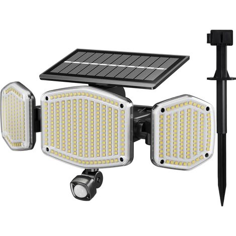 Lampe Solaire Exterieur Detecteur de Mouvement, Mural/sur pied (1/5)