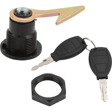 Ensemble de Serrures de Coffre Arrière, Serrure de Coffre de Moto, Boîte de Queue, Serrure de Queue de de Scooter Aluminium Plastique Universel pour Coffre de Rangement de (1/5)