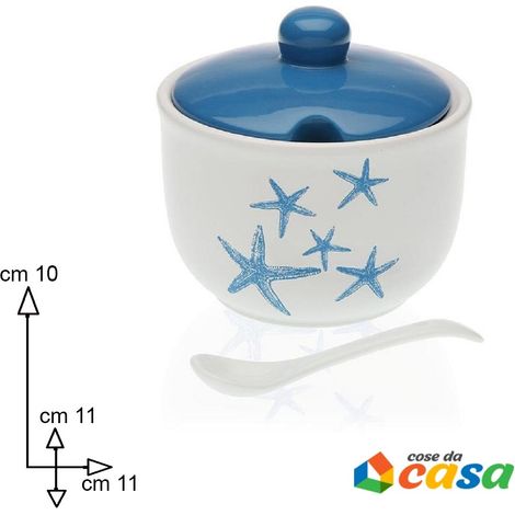 Zuccheriera in ceramica per arredo casa cucina oggetto da collezione (1/4)