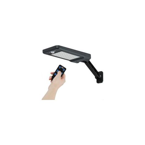56 LEDs, 550 lm, Solar-Außenleuchten, IP65 wasserdicht, fernbedienbar, kabellose Solar-Sicherheitsleuchte für Garten, Garage, Hof, Rolltreppe – Crezuo