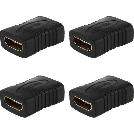 Adaptateur HDMI femelle-femelle à 4 canaux, compatible avec les téléviseurs HD (1/5)