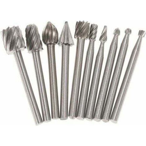 Accesorios para rectificado eléctrico, brocas para fresadora rotativa, 10 piezas, 3 mm - KZQ