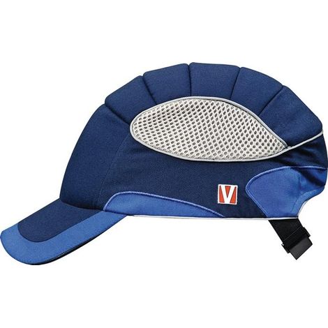 Casquette de protection VOSS-Cap p.52-60cm bleu cobalt/bleu ciel EN812:2013-04 (1/3)