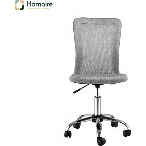 Grauer Textilstuhl mit Armlehnen 43 x 58 x 100 cm HOMAIRE (1/5)