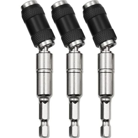 Porte-embouts magnétique rotatif en 3 parties, porte-embouts magnétique rotatif, porte-embouts de tournevis flexible à dégagement rapide (1/5)