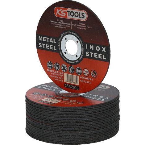 KS TOOLS Hochleistungs-Dünntrennscheibe, Ø 100mm, 1,6mm, 25 Stück ( 337.2010 )