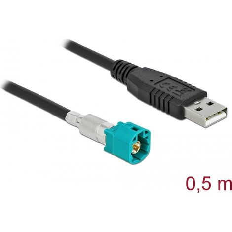 Delock Cable HSD Z macho a USB 2.0 Tipo-A macho 0,5 m
