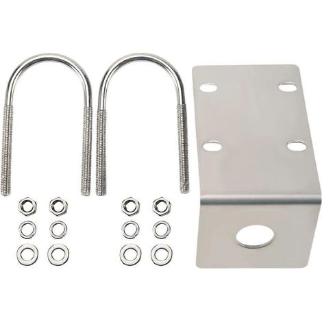 Support de fixation d'antenne en acier inoxydable avec boulons en U -- (1/5)